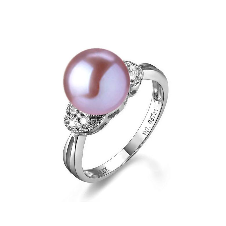 Anello Heureux Stratagème - Oro Bianco 18kt e Perla d'Acqua Dolce - 7