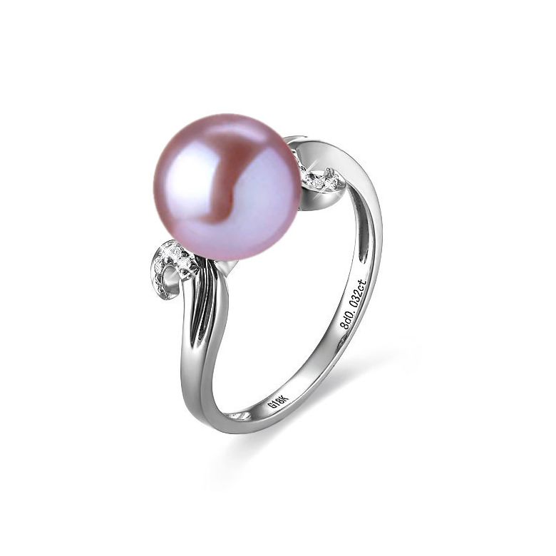 Anello Music Hall - Oro Bianco 18kt e Perla d'Acqua Dolce - 10