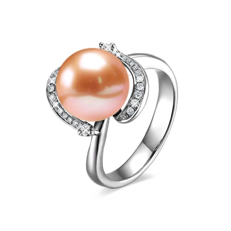 Anello Voluptueuse - Oro Bianco, Perla d'Acqua Dolce - 5