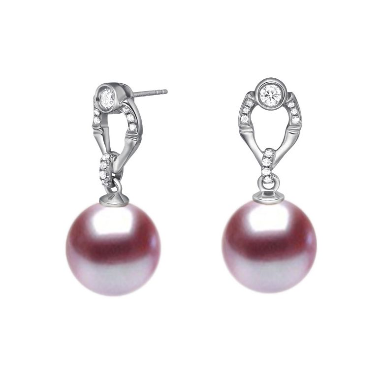 Orecchini Otatea - Perle d'Acqua Dolce Bianche, Oro Bianco - 5