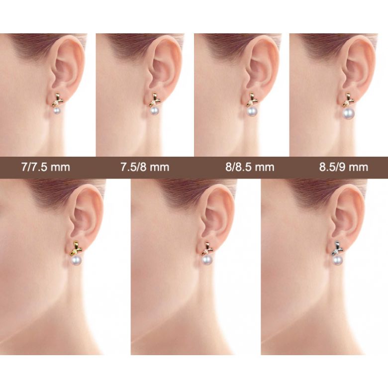 Orecchini Akoya Kendo Oro giallo - 2