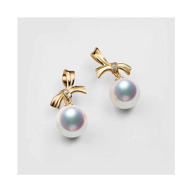 Orecchini Akoya Kendo Oro giallo - 3