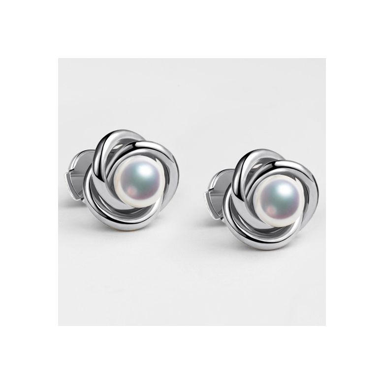 Orecchini Chiyoko -  Perle Akoya Bianche Giappone & Oro Bianco - 3