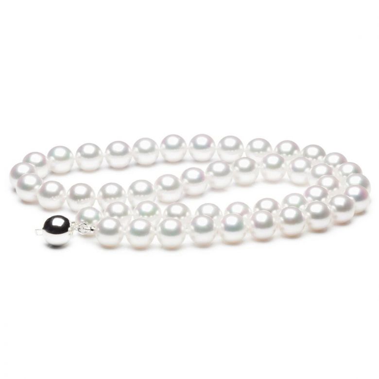 Collana Osaka - Perle Bianche Akoya - 7.5/8mm, GEMMA / HANADAMA - 1