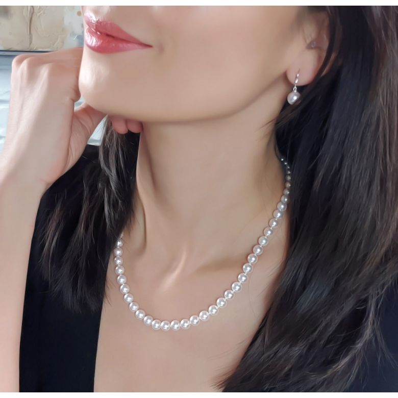 Collana di perle Akoya Giappone bianche - 6.5/7mm, GEMMA / HANADAMA - 4