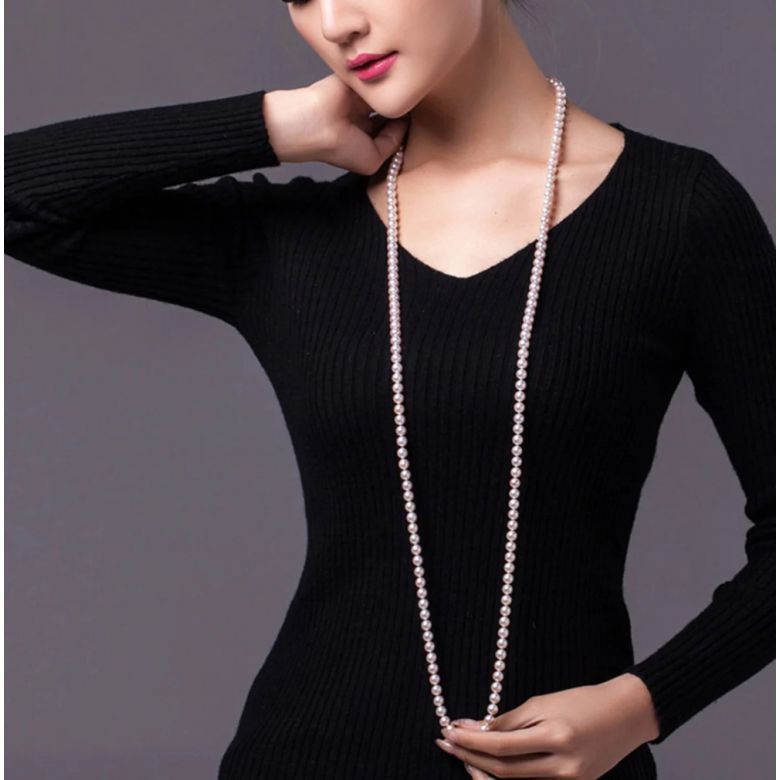 Collana Osaka - Perle Bianche Akoya - 7.5/8mm, GEMMA / HANADAMA - 5