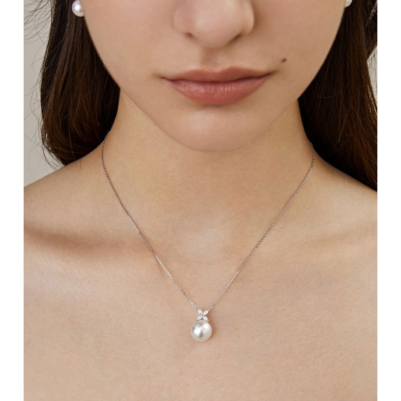 Parure Symphonie Nuptiale - Parure Oro Bianco & Perle Akoya - 4