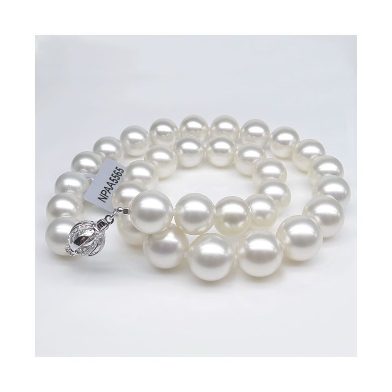 Collana Zénobie - Perle Coltivate Bianche dei Mari del Sud - 1