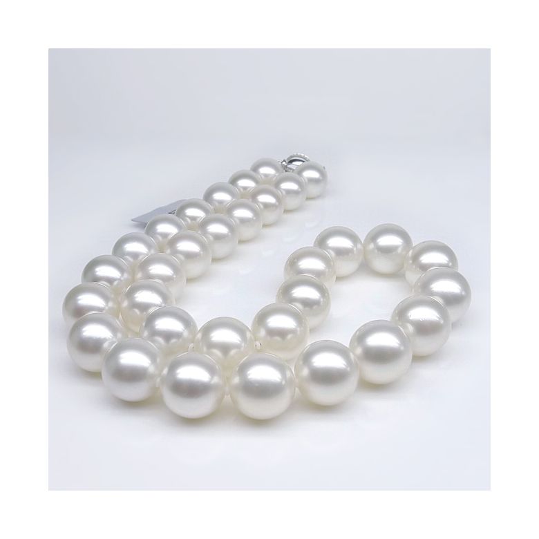 Collana Zénobie - Perle Coltivate Bianche dei Mari del Sud - 9