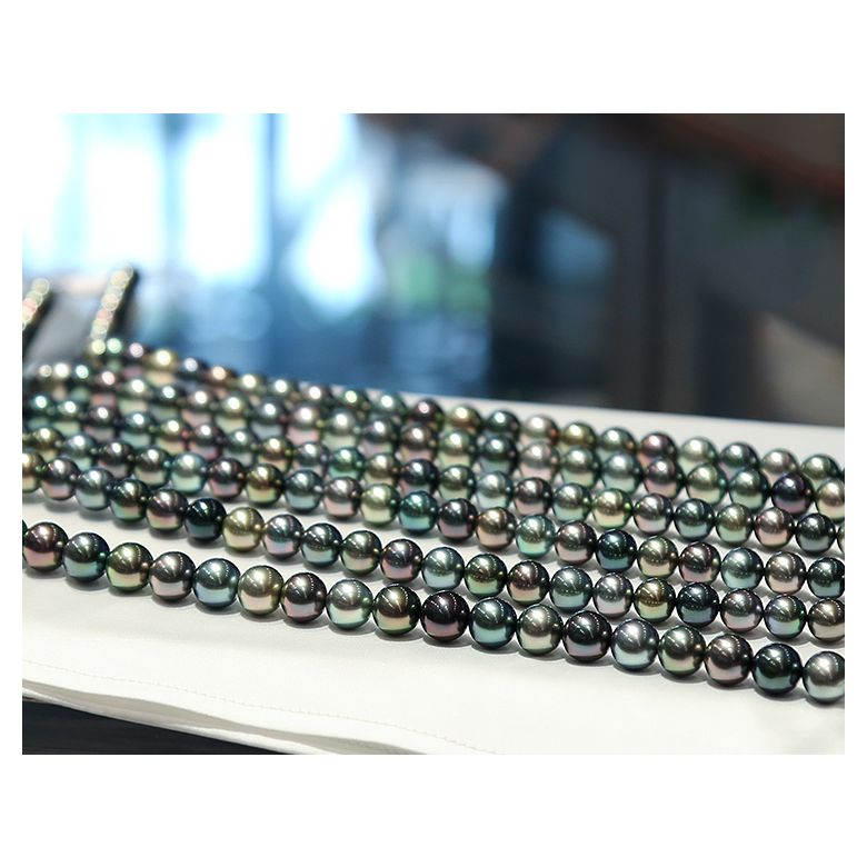 Collana Spartokos - Perle Coltivate Miste di Tahiti - 5