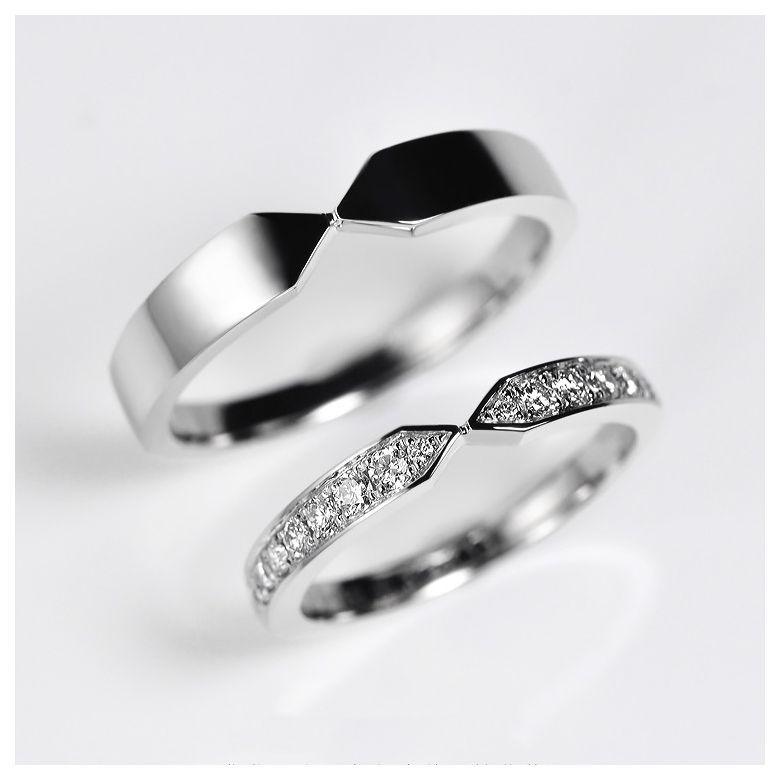 Veretta a 2/4 di Giro Arrows - Oro Bianco & Diamanti - 4