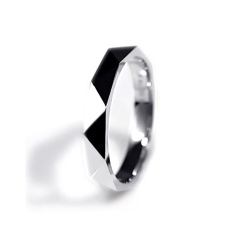 Anello Uomo Triangulaire - Plaino Finitura Lucida - 2