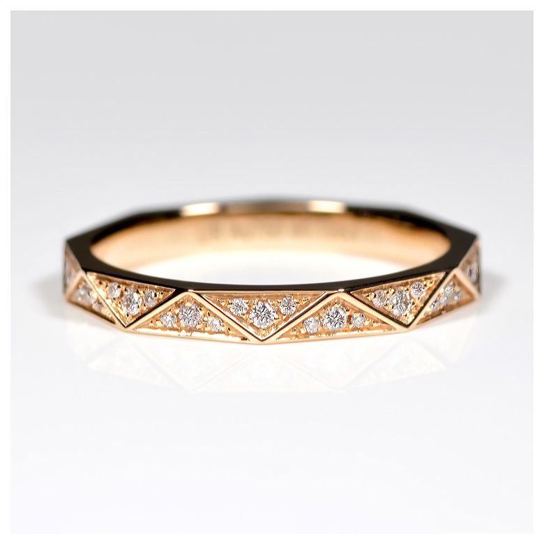 Veretta a 3/4 di Giro Triangulaire - Oro Rosa & Diamanti - 2