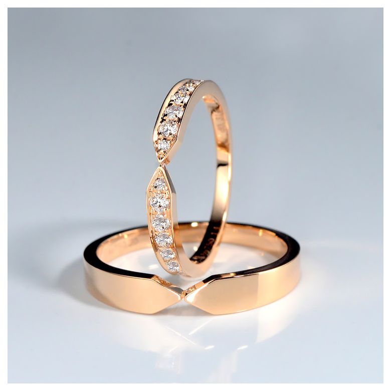 Anello Uomo Arrows - Oro Rosa Finitura Lucida - 3