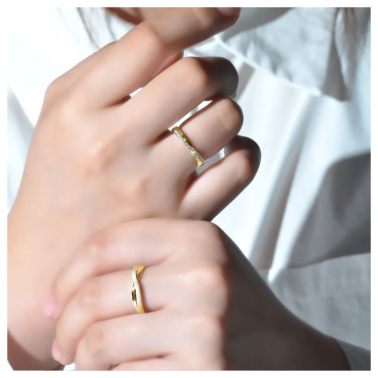 Fede Nuziale Uomo Golden River - Oro Giallo - 2