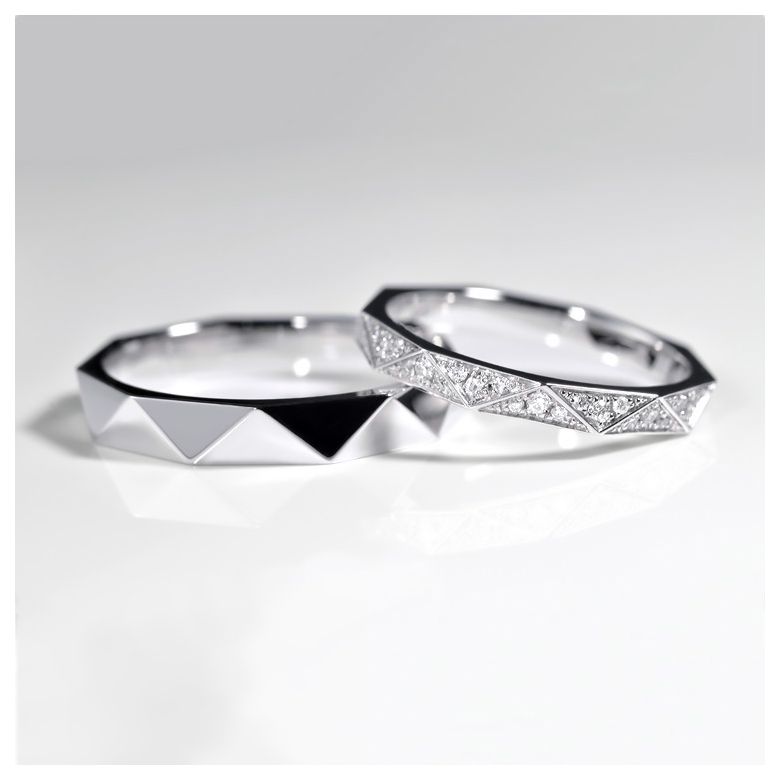 Anello Uomo Triangulaire - Plaino Finitura Lucida - 3