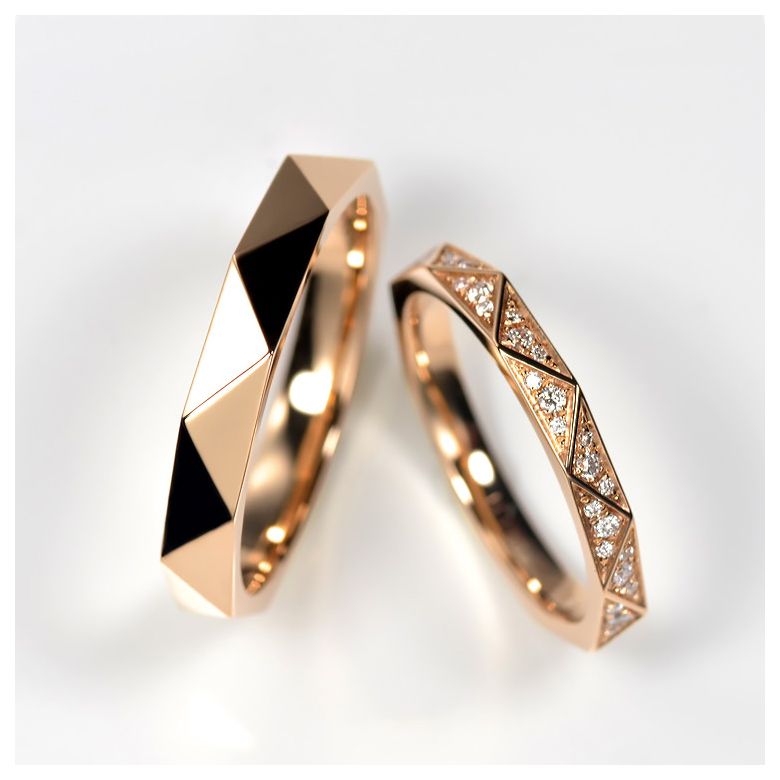 Veretta a 3/4 di Giro Triangulaire - Oro Rosa & Diamanti - 4