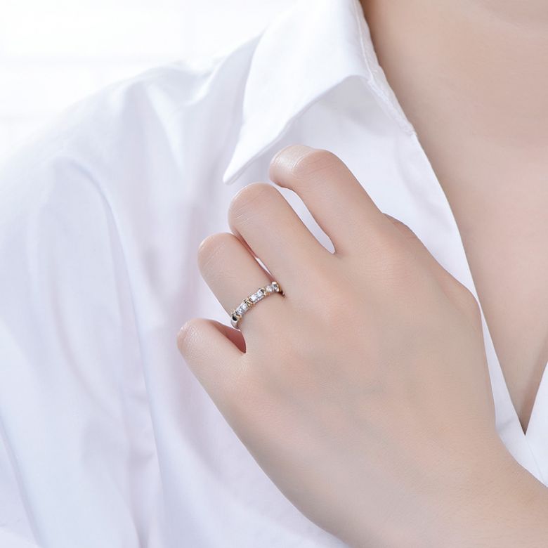 Anello X MODE - 2 ors Diamanti - 4