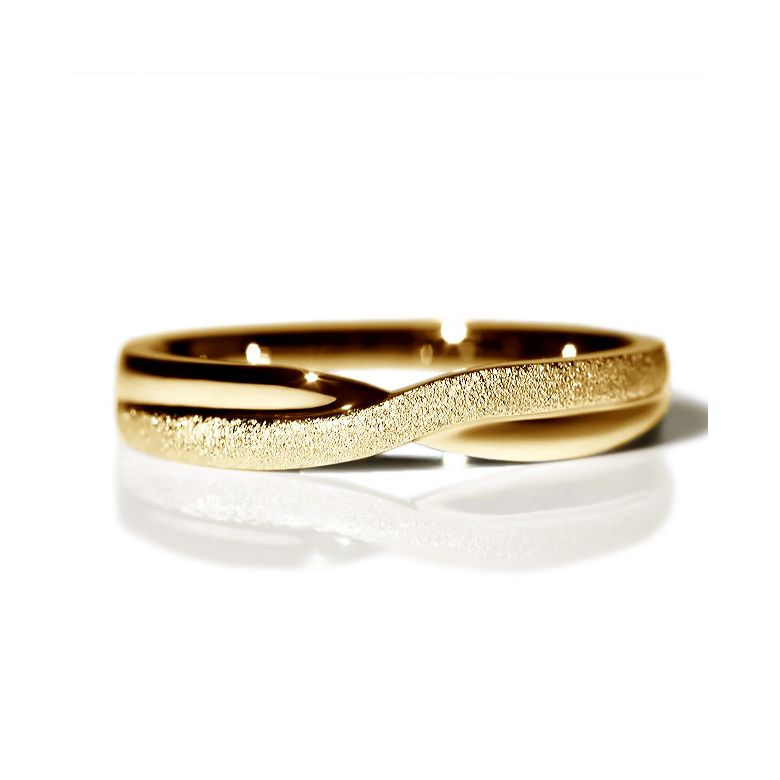 Fede Nuziale Uomo Golden River - Oro Giallo - 1