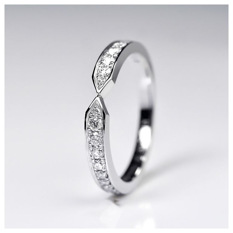 Veretta a 2/4 di Giro Arrows - Platino & Diamanti - 2