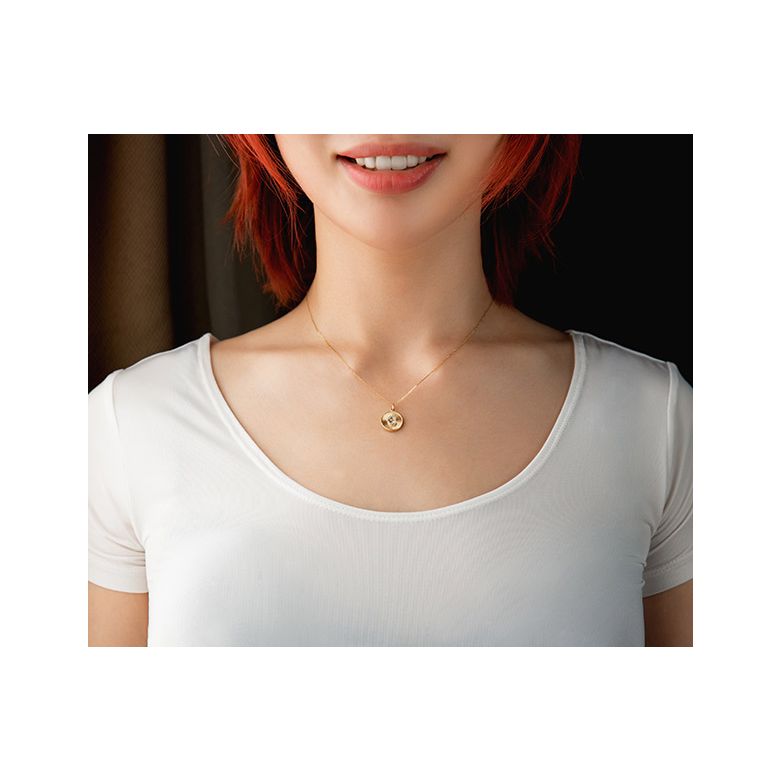 Ciondolo Lettera Alfabeto - Medaglia in Oro 18ct & Diamante VS/G | Gemperles - 4