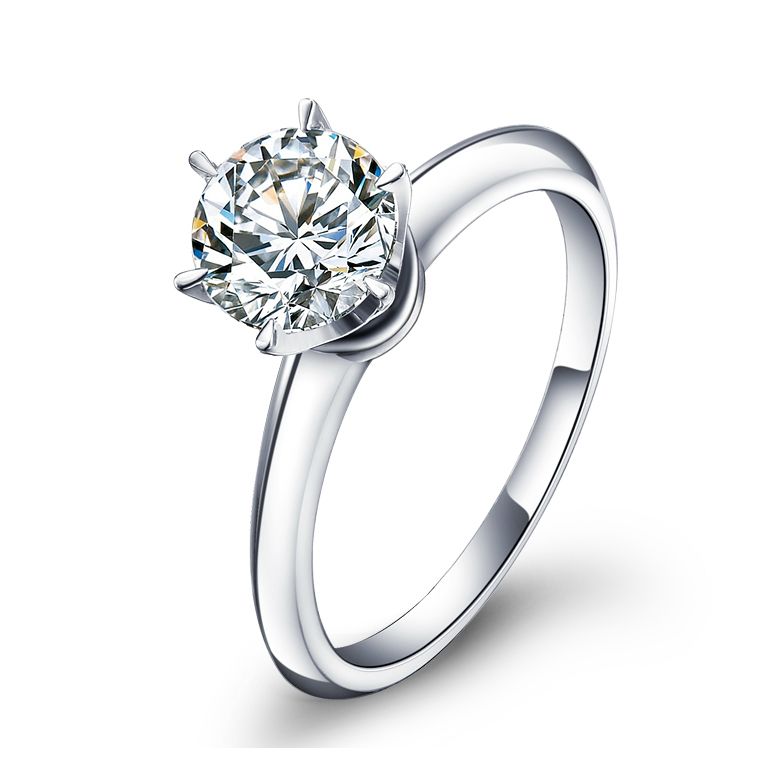 Anello di Fidanzamento Timeless - Diamante Solitario & Oro Bianco | Gemperles - 1