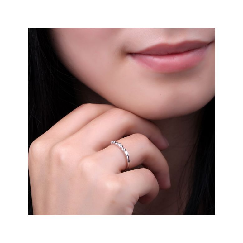 Anello Boann originale oro bianco - Ondulations entrecoupées - 2