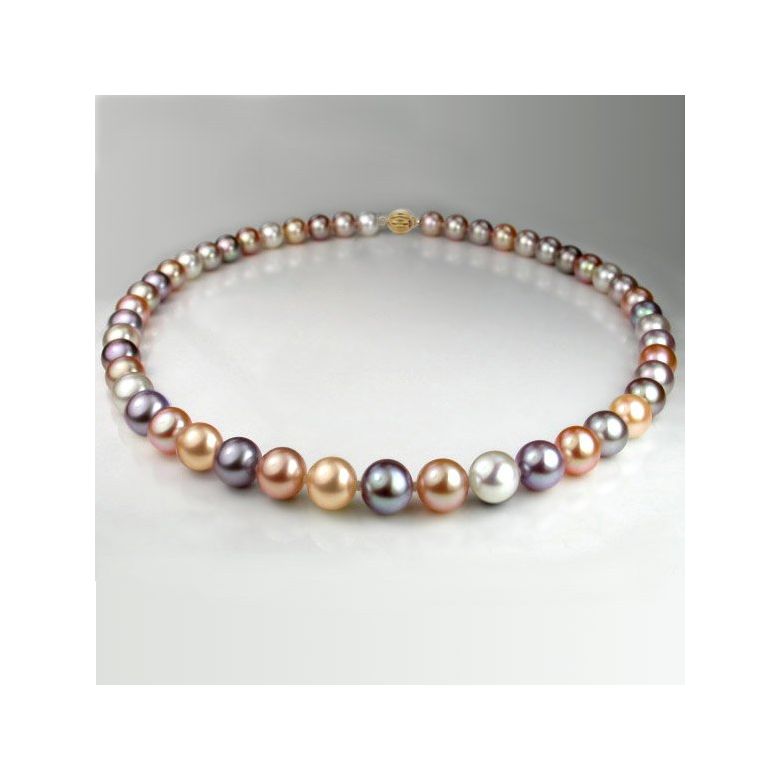 Parure Perle Miste Suggestive - Collana e Braccialetto 7.5/8mm - Oro Giallo - 2