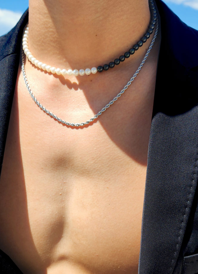 Collana Uomo Perla